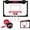1 Hoop + 2 Mini Balls, variant on ESPN Over-The-Door Mini Basketball Hoop with 2 Mini Basketballs and Pump, Indoor & Outdoor Games