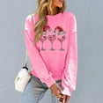 thumbnail image 5 of Sweatshirts for Women Crew Neck Hoodless Christmas Printed Casual Loose Sweatshirt Pullover, 5 of 6