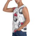 thumbnail image 3 of Fuzoiu Cute Poodle Dog Print Men's Sleeveless T-shirt,Sleeveless Tee Shirts,Quick-Dry Athletic Tank Top for Gym, Running, Sports & Outdoor Activities-Large, 3 of 7