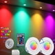 thumbnail image 2 of Foco empotrable LED RGB regulable de 3 W con 16 colores cambiantes, accesorio de iluminación de reequipamiento, luces de techo remotas de CA 85-265 V, 2 of 5