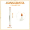 thumbnail image 2 of Acrylic Paint Marker Pens, 6Pcs Acrylic Paint Pens Waterproof Paint Art Marker Pen Water Based Paint Pen for DIY Craft, Orange, 2 of 7