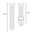 thumbnail image 2 of Racing Stripe Silicone Watch Strap Stylish Comfortable Durable Breathable Lightweight, 2 of 5