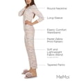 thumbnail image 3 of MeMoi Women's Pastel Zebra Long Sleeve Pajama Set - Womens - Female, 3 of 7