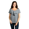 thumbnail image 2 of Thread Tank Home Roots State Delaware DE Women's Relaxed Slouchy Dolman T-Shirt Tee Heather Grey 3X-Large, 2 of 4
