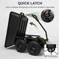 thumbnail image 3 of Garden Dump Cart, 1200 LBS Heavy Duty Utility Wagon for Soil, with Quick Release & 10" Flat-Free All-Terrain Wheels, 3 of 7