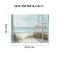 thumbnail image 3 of ARISTURING  Beach Scene Canvas Wall Art: Bedroom Large Modern Ocean Window Print Relaxing Coastal Painting Living Room Tropical Sea Landscape Picture Seascape Artwork for Home Office Decor, 3 of 6