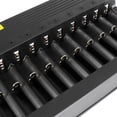 thumbnail image 3 of Fast Intelligent Charger 10-Slot Intelligent Battery Charger Dual Color Indicator for 26650 18650 16340 14500 17500 3.7V Li-Ion Cell, 3 of 4