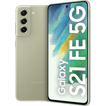 Samsung Galaxy S21 FE 5G with 6.4" FHD+ 120Hz display | 128GB + 6GB RAM GSM Unlocked International Version Dual SIM Smart Phone | Brand New