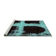 thumbnail image 2 of Ahgly Company Machine Washable Indoor Rectangle Abstract Turquoise Blue Modern Area Rugs, 8' x 10', 2 of 4