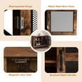 thumbnail image 5 of Ivinta Wine Bar Cabinet with LED Lights, Industrial Wine Cabinet with Storage for Liquor, 5 of 8