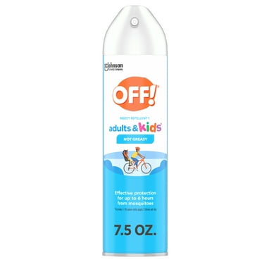OFF! Insect Repellent Aerosol for Adults & Kids, Fragrance-Free, Deet Free Bug Spray for Everyday Protection from Mosquitoes, Travel Essentials, 7.5 oz