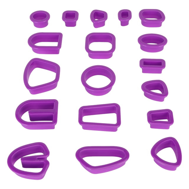 Clay Cutters Set, 129 Pieces, Easy To Use, Plastic, Safe Design, Multipurpose, DIY Gift, For Jewelry Making, Clay Earrings, , Fondants