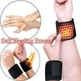 thumbnail image 4 of 1 Pair Self-Heating Therapy Wrist Brace Sports Protection Belt Profess Beauty Stones for Face Do You Feel It Chaos Chaos My Glow Face Roller Glow in The Dark Quartz Face, 4 of 9