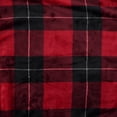 thumbnail image 7 of ClimateRight by Cuddl Duds Foot Pocket Plush Throw - Red Buffalo Plaid, Size 50" x 70", 7 of 7