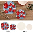 thumbnail image 4 of SKYSONIC Red Christmas Mittens Pot Holders Trivets, 2 Pcs Heat Resistant Trivets for Hot Dishes,Happy New Year Cotton Thread Weave Trivet Mats for Hot Pads Pans Pot Bowl Teapot for Kitchen Decor, 4 of 7