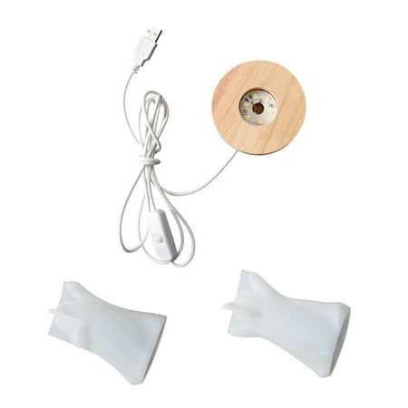 

DIY Epoxy Resin Ghost Ornament Mold Halloween Dress Up Atmosphere Light Base