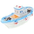thumbnail image 1 of unbranded Old Fashioned Toy Boat En Resina Para Hogar Con Detalles Artesanales, 1 of 8