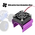 thumbnail image 4 of Dissipateur thermique avec ventilateur pour moteur de voiture électrique RC 1/10 540/550/3650 (violet), 4 of 4