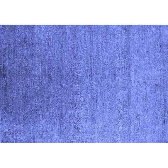 Ahgly Company Indoor Rectangle Oriental Blue Industrial Area Rugs, 5' x 8'