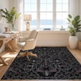 thumbnail image 3 of Design&I 2'x3' Ultra Soft Door Mat, Gothic Vintage Filigree Featuring Thorned Bug Bathroom Motifs None Fluffy Washable Easy Care Indoor rug for Bedside Entryway, 3 of 7