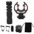 thumbnail image 1 of Video Microphone Universal Noise Cancelling Low Latency Camera Microphone for Vlogging Live Streaming Video Recording, 1 of 4