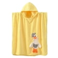 thumbnail image 3 of Kids Hooded Towel Poncho, Ultra Soft Coral Fleece Baby Bath Robe, Quick Dry Animal Cape for Toddlers, Goose Design Swim Beach Gift, 3 of 5