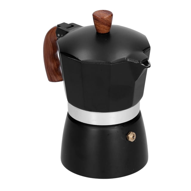 Coffee Maker, Moka Pot Durable And Not Easy To Rust. Ergonomic Handle For 300ml 6 Cups