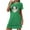 Green, variant on Black Nightgowns for Women Lightweight Halloween Plus Size Short Loungewear Ghost Print Short Sleeve Nightgowns for Women