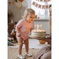 thumbnail image 4 of BemeyourBBs Baby Girl First Birthday Outfits Silly Goose Bubble Romper One Years Old 1st Birthday Clothes Goose Balloon Letter Print Short Sleeve Bodysuit Casual Summer Spring Clothes, 4 of 9