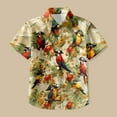 thumbnail image 6 of SGMVNU Boys Button T Shirts Casual Boys Tops Size 5 Loose Fit Short Sleeve Blouse Lapel Collar Printed Beach Blouse Kids Summer Outfit(Size 14-15 Years,Multicolor), 6 of 7