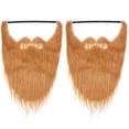 thumbnail image 1 of 2 uds máscaras de barba falsa de Halloween bigotes de simulación para fiesta, 1 of 8