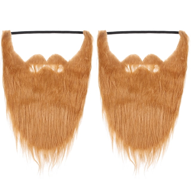 2 uds máscaras de barba falsa de Halloween bigotes de simulación para fiesta