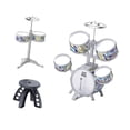 thumbnail image 2 of Kit de tambor de jazz para niños, juguete educativo temprano con taburete, instrumentos musicales de percusión para regalo navideño, fácil de , Style Estilo B, 2 of 8