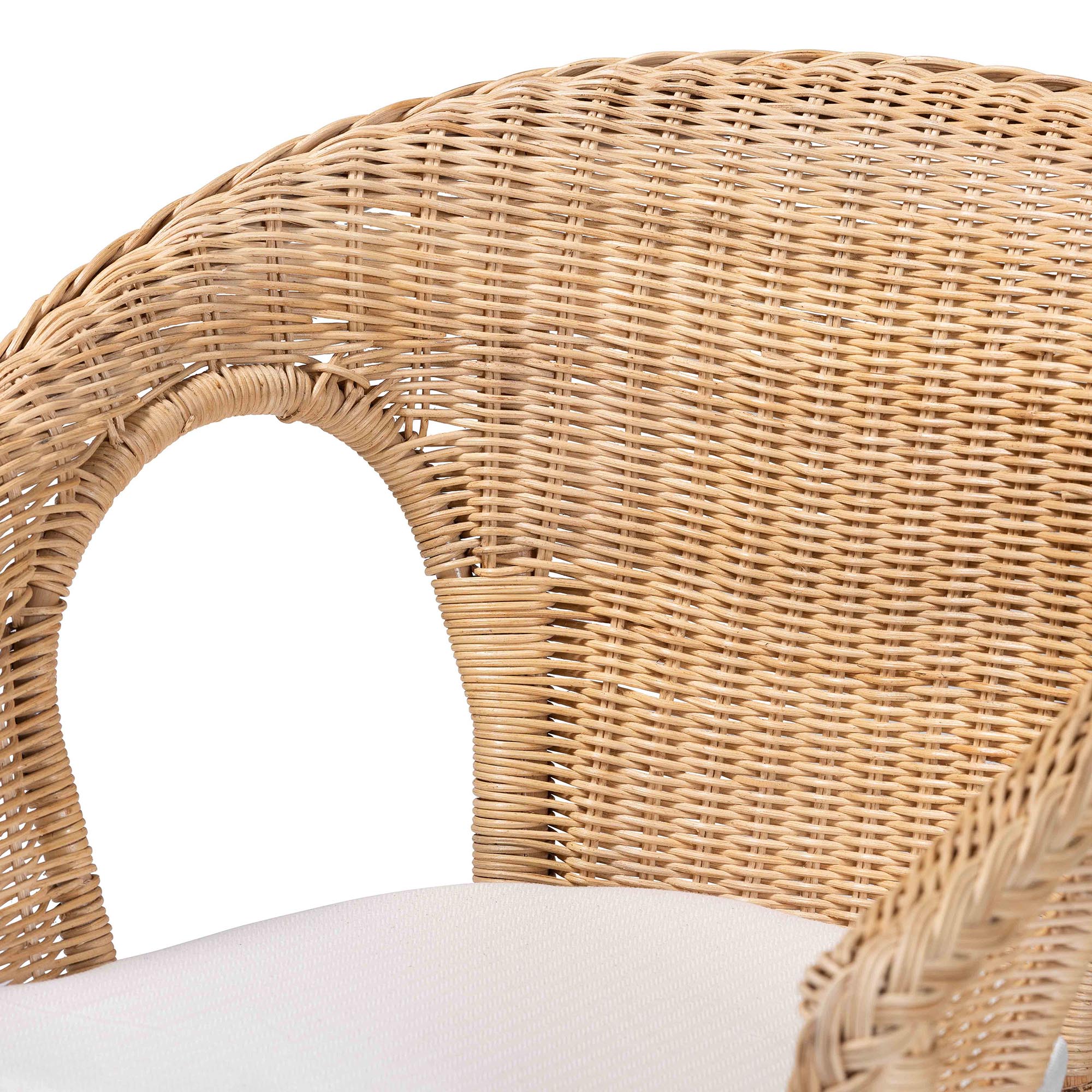 bali & pari Abbey Boho Dining Chair, Natural