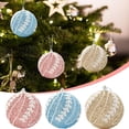 thumbnail image 1 of Fiudx Bolas de Navidad para Árbol, Adornos de Plástico de Colores, Diseño Ligero con Efecto de Polvo Sumergido, Elegante Decoración Navideña, Versátiles, Perfectas para Fiestas y Bodas, Paquete de 1, 1 of 2