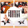 thumbnail image 1 of 2pcs Halloween Horror Character Lettering Film, Happy Halloween Decorative Heat Transfer Vinyl Htv Ironing Vinyl Bundle For Shirt Pattern, 1 of 3