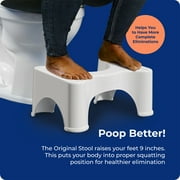 Squatty Potty 9 in Plastic Toilet Stool, White
