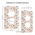 thumbnail image 3 of Daiia South American Animals Pattern Decorator Wall Plate Child Safe Outlet Cover, Switch and Outlet Covers,Size 1-Gang 5.0" x3.0" , Polycarbonate Thermoplastic-Style S, 3 of 6