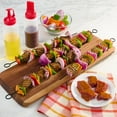 thumbnail image 2 of Mainstays 4 pack Metal BBQ Skewers, Black, 2 of 9