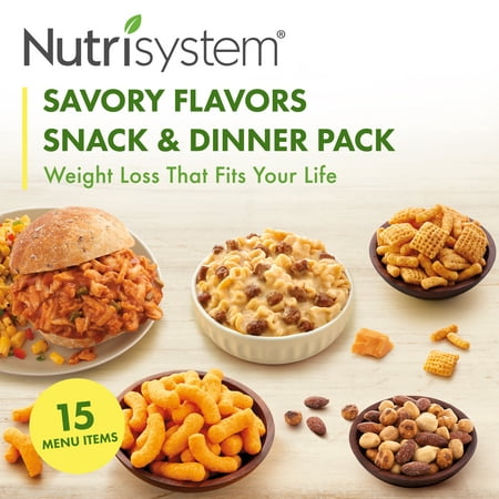 Nutrisystem Savory Flavors Snack & Dinner Pack, 15