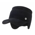 thumbnail image 2 of Women Winter Knitted Hat with Long Brim Thick Windproof Empty Top Ear Keep Warm Beanie Elastic Outdoor Cap Outdoor Peaked Beanie, 2 of 8