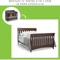 thumbnail image 4 of Full-Size Conversion Kit Bed Rails for Bentley Crib by Delta Children - #0050 (Dark Chocolate - 207), 4 of 5