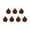 A003- C, variant on Brown Drum Led Wall Art Lights with Rhythmic Pattern and Drumstick Accents, Set of 7, Brown and White Wooden Style for Music Room and Living Room, Christmas Decoration