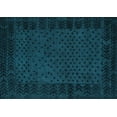 thumbnail image 1 of Ahgly Company Indoor Rectangle Abstract Light Blue Modern Area Rugs, 2' x 5', 1 of 4