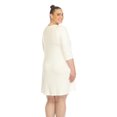 thumbnail image 3 of White Mark Robe Évasée à Encolure Croisée pour Femmes, 3 of 6