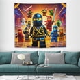 thumbnail image 3 of Ninjago Tapestry Luxury Wall Hanging Tapestries Decor Gift For Bedroom Living Room Dormitory Aisle Mural Blanket, 3 of 8