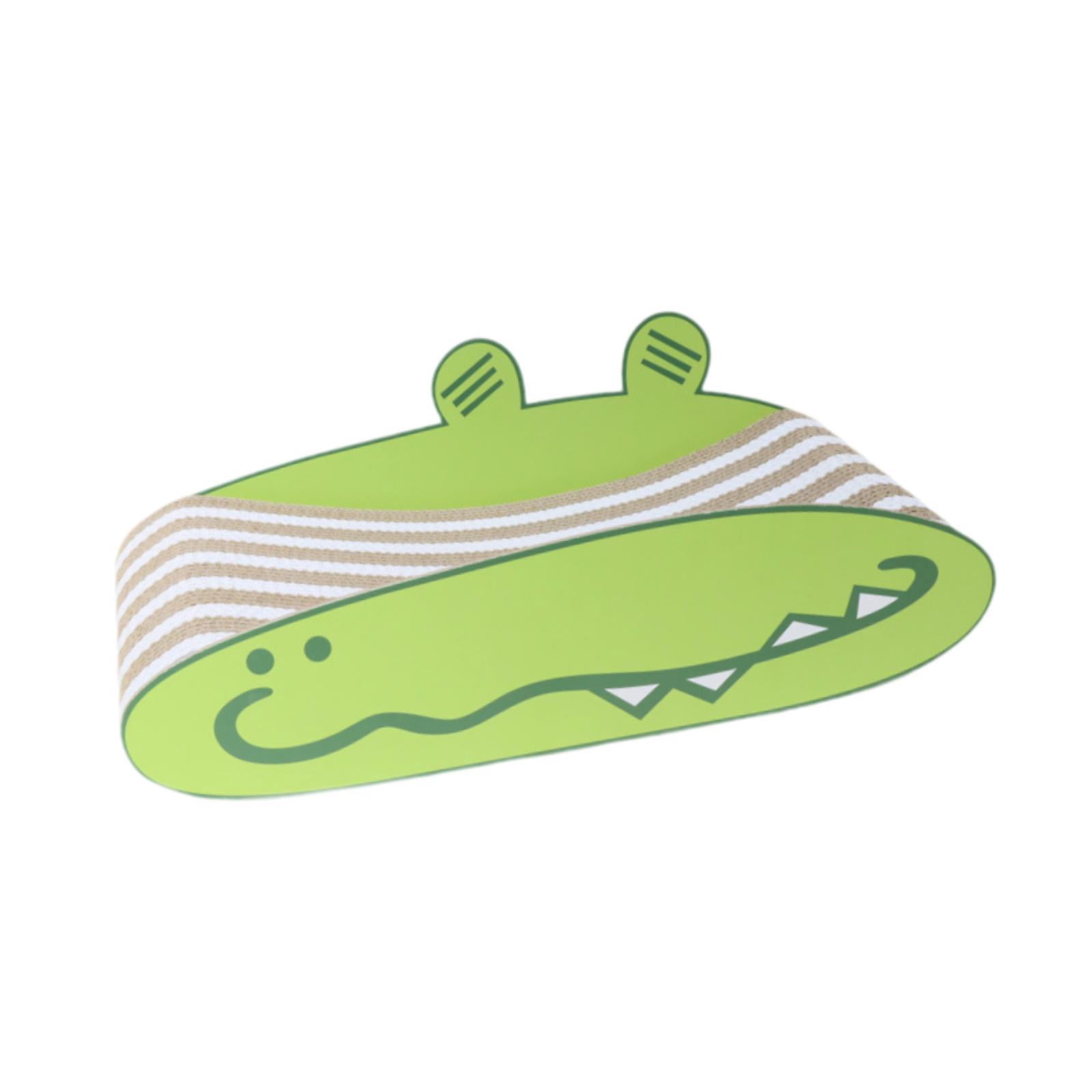 EHJRE Cat Scratcher Entertaining Claw Toy Crocodile Design Playing Pet Claw Sharpening Interactive Pet Toy for Indoor Cats