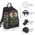 thumbnail image 4 of Balery Boho Owl Lightweight Backpack for Men and Women - Durable and Water-Resistant, Ideal for School, Work, Travel, and Everyday Use, 4 of 9