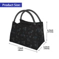 thumbnail image 2 of Yiaed Game Time Print Lunch box lunch bag Portable Insulated Lunch Box for Women Men Cooler Tote Bag with Front Pocket for Work Picnic Travel, 2 of 6