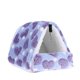 thumbnail image 3 of Hamster Accessories Pet Bed Nest Round Shape Purple Color 21x20cm Warm 1Set, 3 of 4